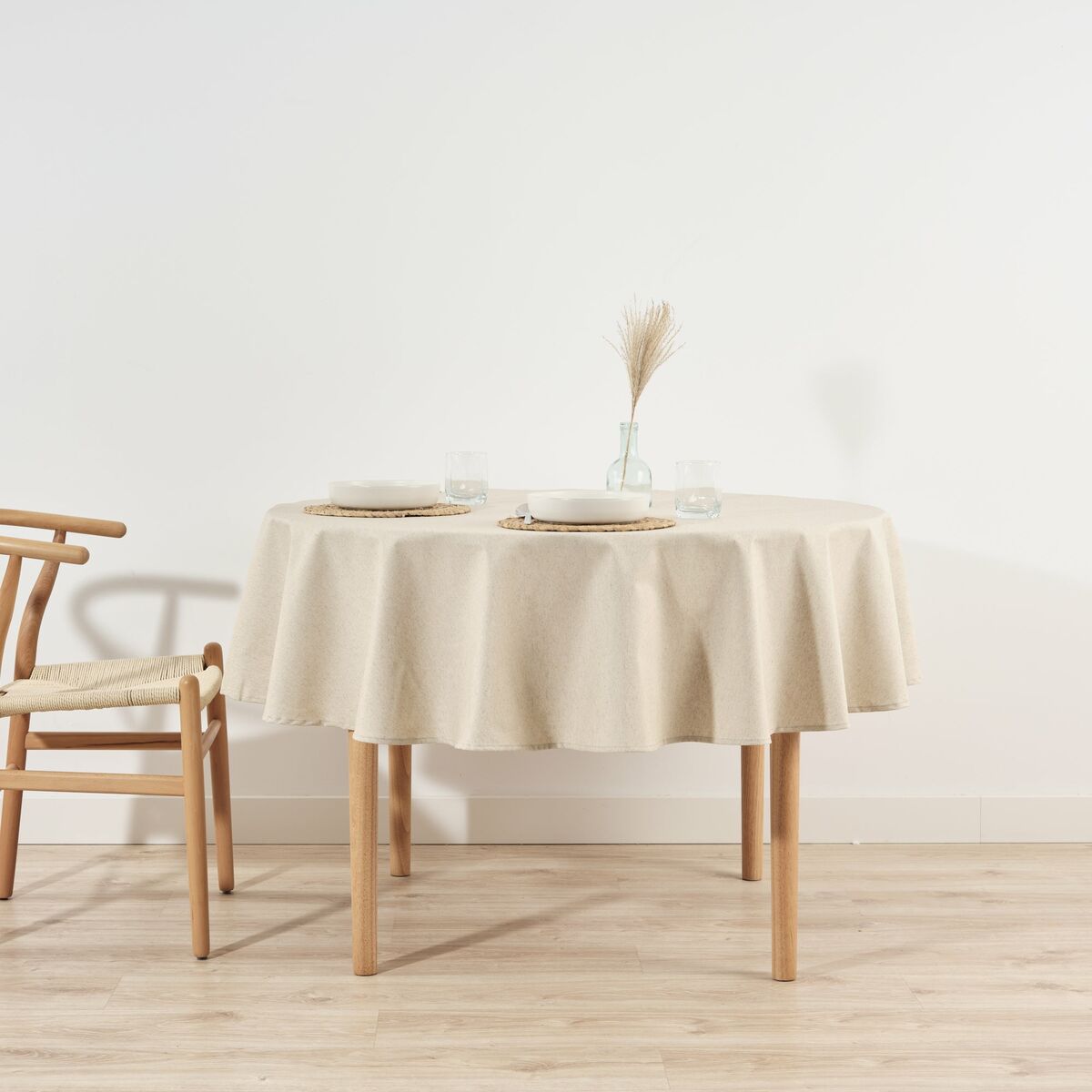 Nappe enduite antitache Belum Levante 101 Multicouleur Ø 100 cm